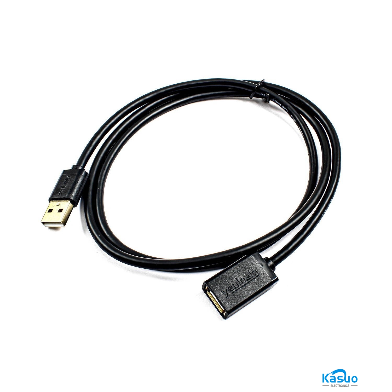 USB 2.0 Extension Cable – Male to Female – 1m Black – Kasuo